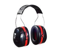 3M Peltor Optime 105 - Orejeras para protección auditiva, Black And Red, Optime 105