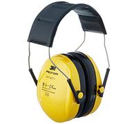 3M Peltor Optime I Orejeras H510A, protector auditivo ligero con almohadillas suaves, protección contra niveles de ruido comprendidos entre 87 y 98 dB (SNR: 27 dB), amarillo, paquete de 1