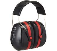 3M PELTOR Optime III Orejeras, Negro/Rojo, Diadema, 35 dB, H540A-411-SV