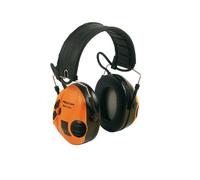 3M PELTOR SportTac Orejeras, Diadema flexible, 26 dB, MT16H210F-478-GN | Cazoletas naranjas/verdes, 1 unidad/caja