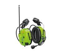 3M Peltor WS LiteCom Pro III GB - Auriculares de diadema con auriculares, color verde neón, SNR32 dB (A)