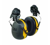 3M PELTOR X2P3 Orejeras Para Casco Con Anclaje P3E (1 Orejera/Caja), Color Amarillo, 30db