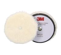 3M Perfect-It Boina de Lana de Pulido Rotorbital, 130 mm, Blanca, 34121 | 2 Almohadillas por Paquete