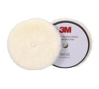 3M Perfect-It Boina de Lana de Pulido Rotorbital, 150 mm, Blanca, 34125, 2 Almohadillas por Paquete