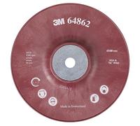 3M Plato soporte acanalado de alto rendimiento de 180 mm rojo