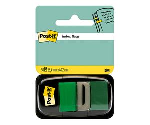 3M Post-it index estándar verde 25,4 x 43,2 mm (50 pestañas)
