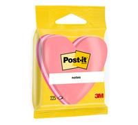 3M Post-it notas de corazón rosas (70 x 70 mm)