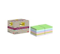 3M Post-It superadhesivo reciclado surtido 76 x 76 mm (12 unidades)