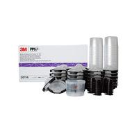 3M PPS 2.0 - Kit de Pistola de pulverización Que Incluye 1 cazoleta con 50 Vasos y 50 Tapas Desechables, 32 Tapones de Sellado 26114, 177 ml, Filtro de 200 micras, para Coches, Muebles, hogar, Blanco