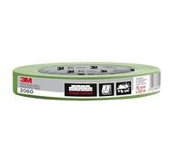 3M Pro 2060 Cinta de Enmascarar Profesional - 1 Rollo, 18 mm x 50 m - Adhesiva para Superficies Rugosas como Hormigón y Madera sin Tratar - para Pintura y Decoración en Interiores y Exteriores