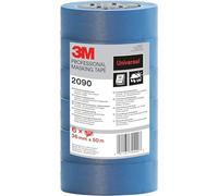 3M Pro 2090TA 3M Cinta de enmascarar Profesional 2090, multisuperficie, 6 Rollos, 36 mm נ50 m, Azul, 36 mm x 6, Set de 24 Piezas