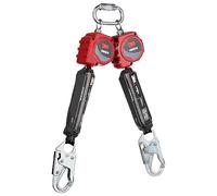 3M™ Protecta® Línea de vida autorretráctil de doble pierna 3100510, Web, ganchos de acero, 6 pies