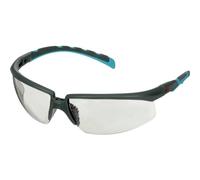 3M S2007SGAF-BGR - Gafas de seguridad con protección antiniebla, ángulo ajustable turquesa, gris DIN EN 166, multicolor