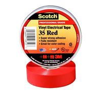 3M Scotch 10810 Vinyl Electrical Color Coding Tape, 0 to 105 Degree C, 1250 mV Dielectric Strength, 66' Length x 3/4" Width, Red