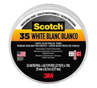 3M Scotch 35 Interior y exterior 20m Vinilo Blanco cinta adhesiva - Cintas adhesivas (Blanco, Vinilo, 20 m, 19 mm)