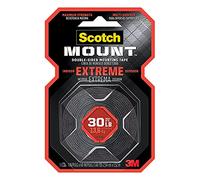 3M Scotch 414/DC Cinta de montaje extremadamente fuerte: 2.5 cm x 152.4 cm (negro)