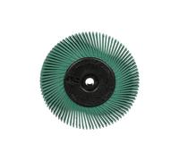 3M Scotch-Brite Cepillo Radial Bristle BB-ZB, 152 mm x 13 mm x 25 mm, P50, Verde, Tipo A, Con Adaptador, 1 por paquete