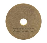 3M Scotch-Brite Clean & Shine - Almohadillas para limpieza y pulido de suelos, 280 mm de diámetro, 5 unidades