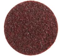 3M Scotch-Brite SC-DP Disco Roloc de grano medio, 3 pulgadas x NH óxido de aluminio para acondicionamiento de superficie, color granate (paquete de 25)
