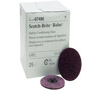 3M Scotch-Brite(TM) Roloc(TM) Disco de acondicionamiento de superficie, 3 pulgadas, mediano, 07486