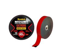 3M Scotch Extreme Tiras y tiras de montaje de doble cara para montaje escocés: 1 in x 400 in. (Negro)