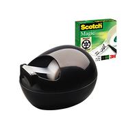 3M Scotch PBL-B810 - Portarollos de Sobremesa (Incluye Cinta Adhesiva), Negro