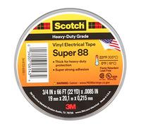 3M Scotch Super 88 Cinta Eléctrica De Vinilo De Grado Profesional