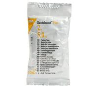 3M Scotchcast Plus Casting Tape, vendaje de fibra de vidrio activada por agua, ligero, resistente, transpirable, color blanco, tamaño 5 cm x 3,65 m, paquete de 10 unidades.