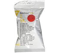 3M Scotchcast Plus - Vendaje de fibra de vidrio con resina de poliuretano activable con agua, ligero, resistente, transpirable, color rojo, tamaño 5 cm x 3,65 m, paquete de 10 unidades