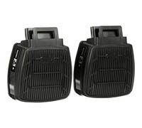 3M Secure Click D8001 - Cartucho de respirador para vapores orgánicos, aprobado por NIOSH, doble flujo para mayor transpirabilidad y comodidad, pintura, 1 par