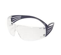 3M SecureFit 200 Gafas de seguridad, montura azul, recubrimiento antiempañante/antirrayaduras Scotchgard (K y N), lente incolora, SF201SGAF-BLU-EU, 1 por paquete