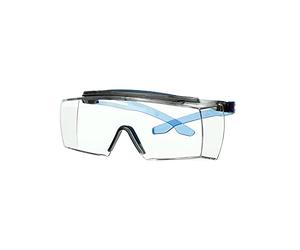 3M™ SecureFit™ 3700 Cubregafas, Patilla Azul, Protector Marrón, Scotchgard™ Anti-Empañamiento (K&N), Lente Incolora, SF3701XSGAF-BLU-EU