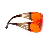 3M SecureFit 400 Gafas de seguridad, marco Negro/Marrón, anti-empañamiento Scotchgard, ocular marrón, SF405SGAF-BLA EU