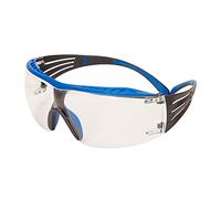 3M SecureFit™ 400X Gafas de seguridad, montura azul/gris, recubrimiento antiempañante Scotchgard™ (K&N), lentes transparentes, SF401XSGAF-BLU-EU