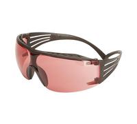 3M SecureFit 400X Gafas de seguridad, montura negro/negro, espuma, recubrimiento antiempañante/antirrayaduras Scotchgard (K y N), lente bermellón, SF422XSGAF-BLK-EU, 1 por paquete