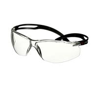 3M SecureFit 500 Gafas de seguridad, montura negra, recubrimiento antirrayaduras/antiempañante, lente incolora, SF501AF-BLK-EU