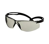 3M SecureFit 500 Gafas de seguridad, montura negra, recubrimiento antiempañante/antirrayaduras Scotchgard (K y N), lente gris claro para interior/exterior, SF507SGAF-BLK-EU