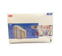 3m | Series 6000 y 6500, Diseño Compacto y Ligero, Protección Respiratoria, 4 Bolsas de 2 Piezas