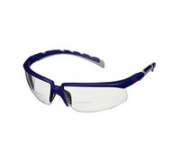 3M Solus 2000 Gafas de seguridad, patillas azules/grises, antiempañante/antirrayaduras, lente incolora correctora +1,5, S2015AF-BLU, 1 por paquete