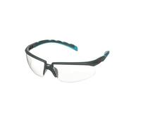 3M Solus serie 2000, S2001SGAF-BGR, patillas grises/azules-verdes, recubrimiento antiempañante Scotchgard, lente AF-AS incolora, 1 por paquete