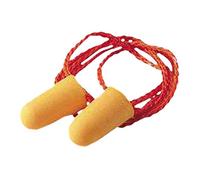 3M Tapones para los oídos con cordón, Naranja, 100 unidades