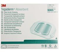 3M Tegaderm absorbente acrílico transparente, apósitos grandes cuadrados 90805, 5 almohadillas
