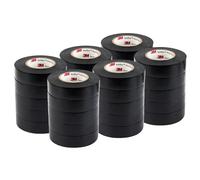 3M Temflex - Cinta eléctrica de vinilo de uso general (1700), 3/4 pulgadas x 60 pies, 7 mil, negro, 30 rollos