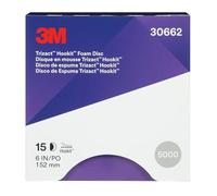 3M Trizact Hookit 30662, 6 pulgadas, P5000, 15 discos por caja, color azul