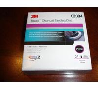 3M Trizact Hookit - Disco abrasivo de lijado transparente 471LA, 02094, 3 pulgadas, P1500, 25 discos por caja