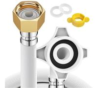 3m Tubo Desague Lavadora, Ø 3/4 Pulgadas Manguera Lavadora Manguera Lavavajillas con Adaptador Latón Entrada Agua para Lavadoras y Lavavajillas