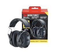 3M WorkTunes Connect & Protector auditivo Solar, Auriculares con energía Solar y luz con tecnología de autocarga, NRR 26 dB, Orejeras inalámbricas con tecnología Bluetooth y micrófono Integrado