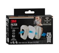 3M xA004838026 Repuestos para Media Máscara, Marrón y Gris