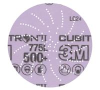 3M Xtract Cubitron II Disco de film 775L, 500+ 3MIL, 50/Carton | 127 mm x NH, Die 500LG