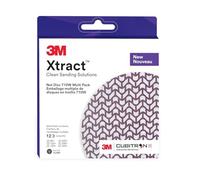 3M Xtract Cubitron II - Disco de red de 710 W, 5 pulgadas, 12 unidades de discos de lija de gancho y bucle, 80+, 120+, 180+, 220+, 240+, 320+, prácticamente libres de polvo, varios grados, 88518, caja